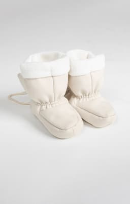 Baby Booties Oat Beige